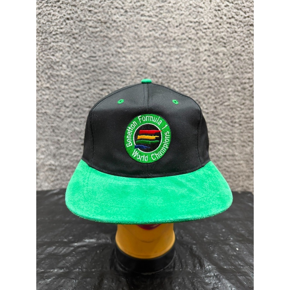 Vintage Benetton Formula 1 World Champions Strapback Cap Black One Size